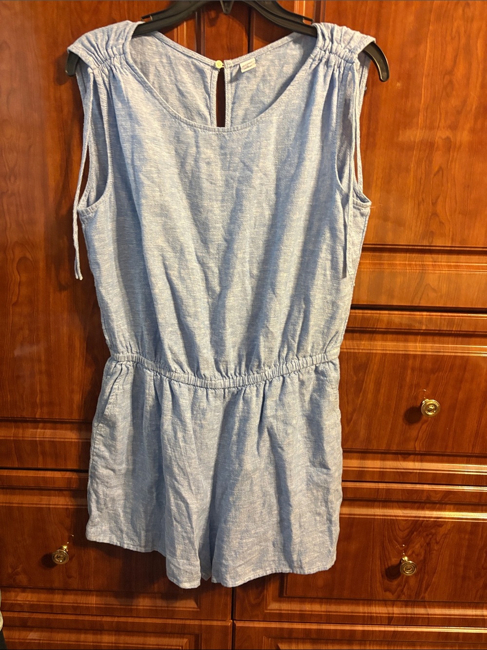 Old Navy Light Blue Sleeveless Tank Romper